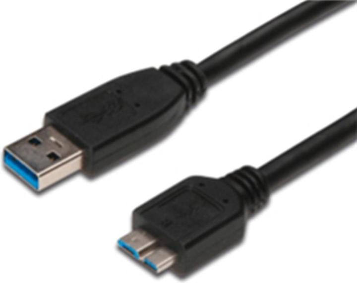 Actual product image M-Cab USB cable USB Type A (M) to Micro USB Type B (M) (1 m, USB 3.2 Gen 1)