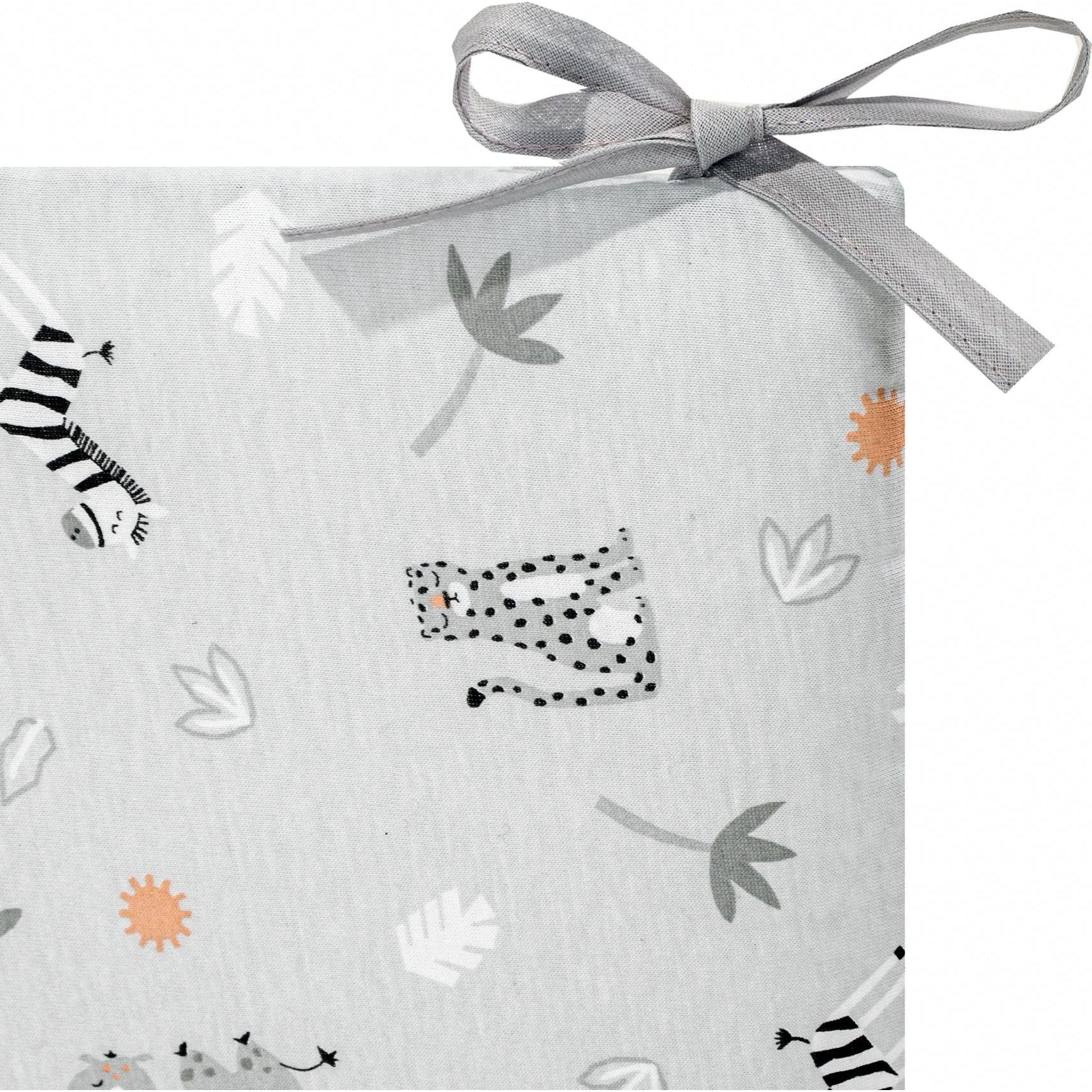 Thumbnail - Julius Zöllner, Babynest, Bettnestchen Comfort Soft Savanne Grau 180 x 35 cm