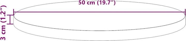 Actual product image VidaXL Vikram (Ø 50 x 3 cm)