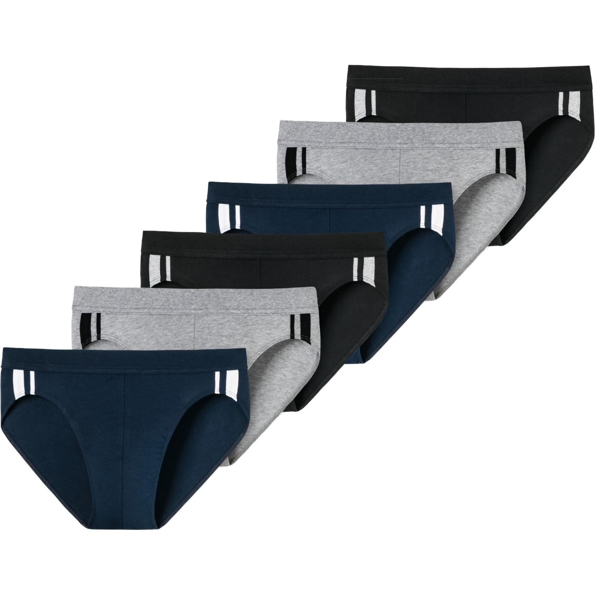 Thumbnail - Schiesser, Herren, Unterhosen, 6er Pack - 95/5 Stretch - Organic Cotton Rio-Slip / Unterhosen, Mehrfarbig, (L, 6er Pack)