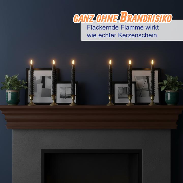 Actual product image Relaxdays 6x LED tapers (6x)