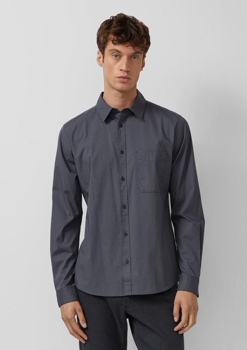 Immagine prodotto s.Oliver Hemd Slim Fit: Gemustertes Hemd mit Kentkragen (M)
