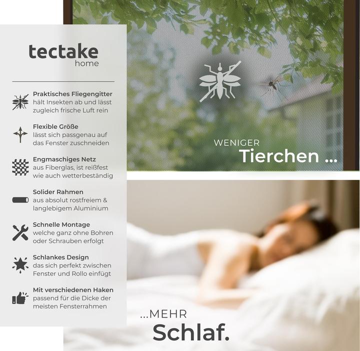 Image du produit tectake Moustiquaire pour fenêtre (100 x 120 cm)