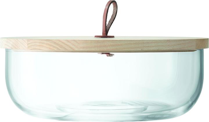 LSA Ivalo Behälter & Deckel aus Esche H11cm - klar (4.70 l)