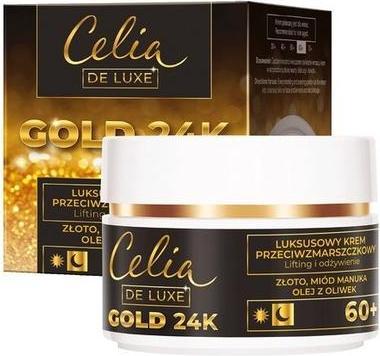 Actual product image Celia De Luxe Gold 24K 60+ Anti-Wrinkle Cream For The Night 50Ml (50 ml, Night cream)