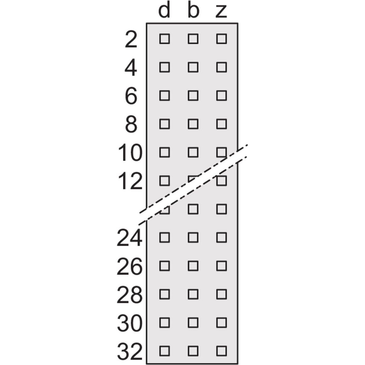 Schroff Connettore maschio - FM48 PEN 90° LOET HART, Accessori per armadio rack