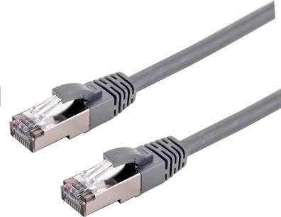 Actual product image C-Tech patchcord Cat6a cable, S/FTP, grey, 0.5m (S/FTP, CAT6a, 0.50 m)