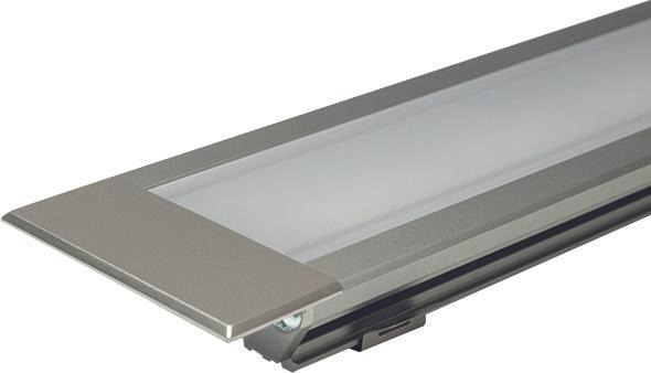Actual product image L&S LED recessed profiles Manila Plus without light screen
