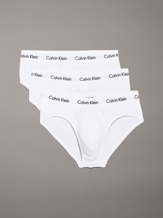 Produktbild Calvin Klein Slip "Cotton Stretch" Weiss (S, 3er Pack)