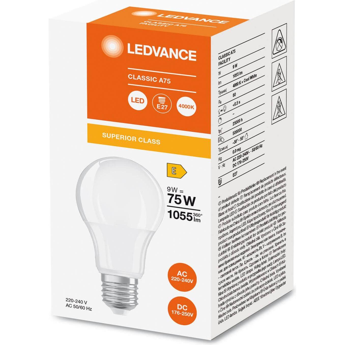 Thumbnail - Ledvance, Leuchtmittel, LED-Lampe (E27, 9 W, 1055 lm, 1 x, E)