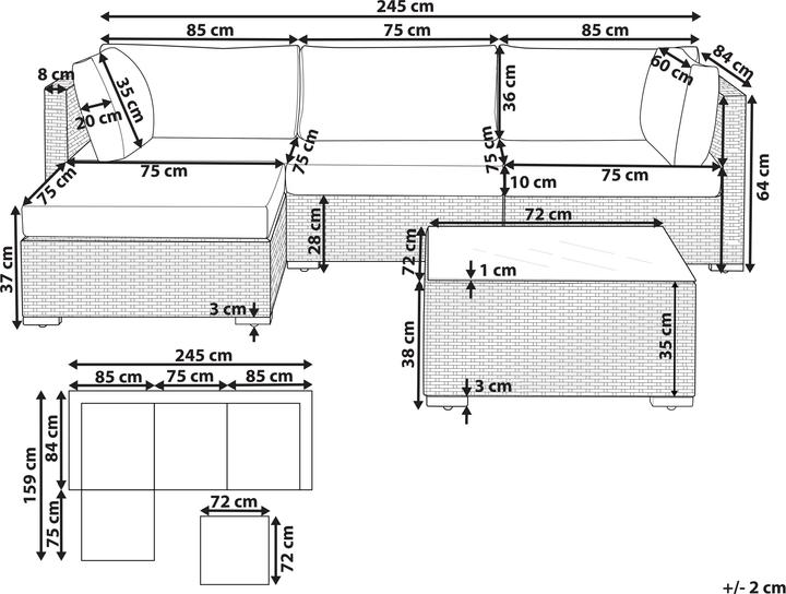 Produktbild Beliani Sano