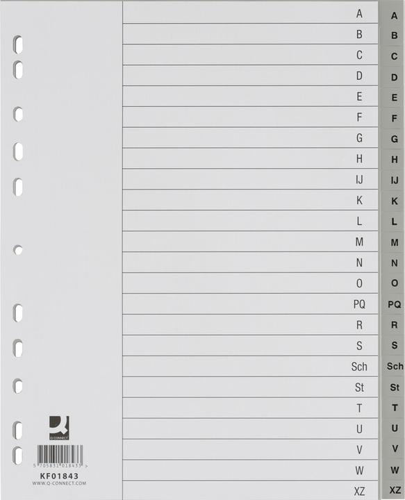 Produktbild Q-Connect Register Vollformat überbreit
