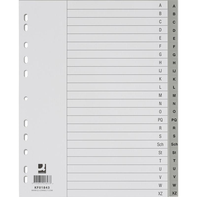 Thumbnail - Q-Connect, Ordner Zubehör, Register Vollformat überbreit