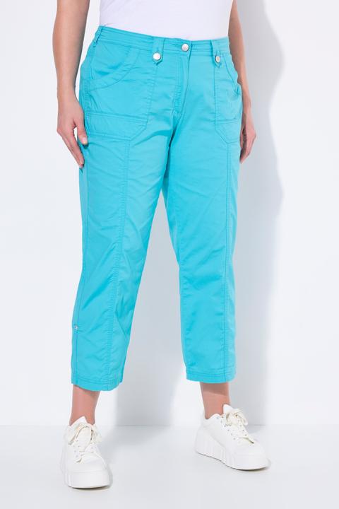Actual product image Ulla Popken Roll-Tab Hem Stretch Cargo Pants (60)
