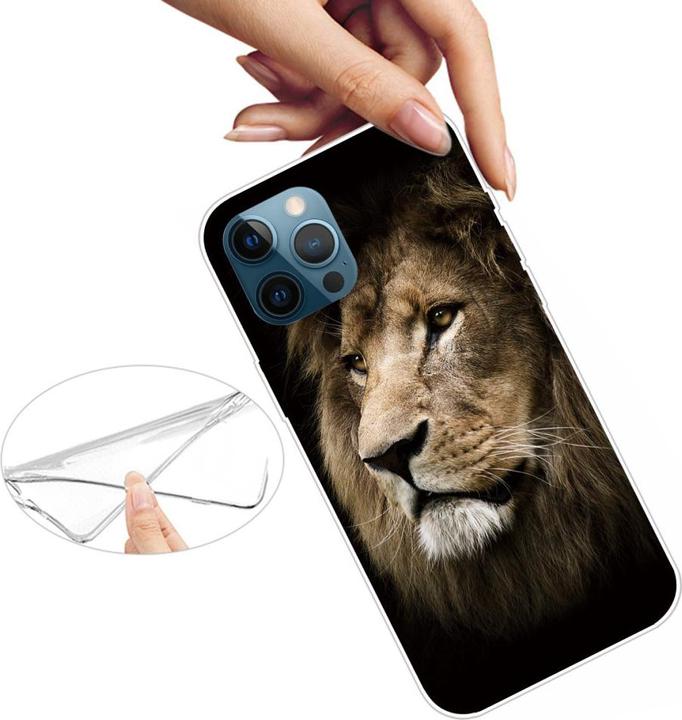 Actual product image Ueli Express iPhone 13 Pro Max Super Slim Rubber Protective Cover Lion (Apple iPhone 13 Pro Max)