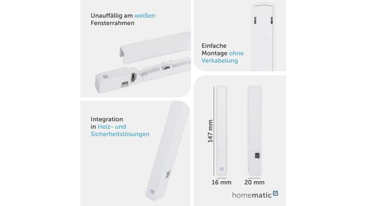 Produktbild Homematic IP Fenster-/Türkontakt plus HmIP-SWDO-PL
