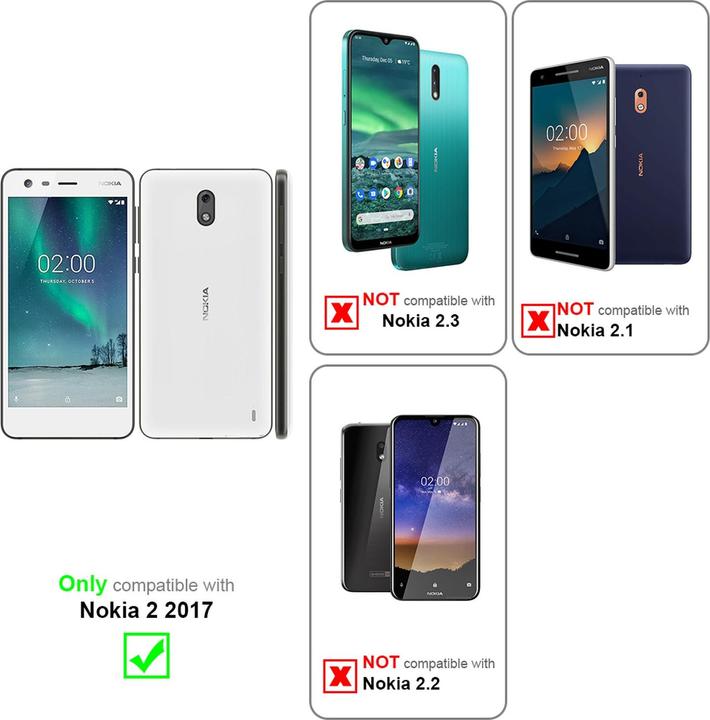 Actual product image Cadorabo Book Classy Style Cover (Nokia 2)