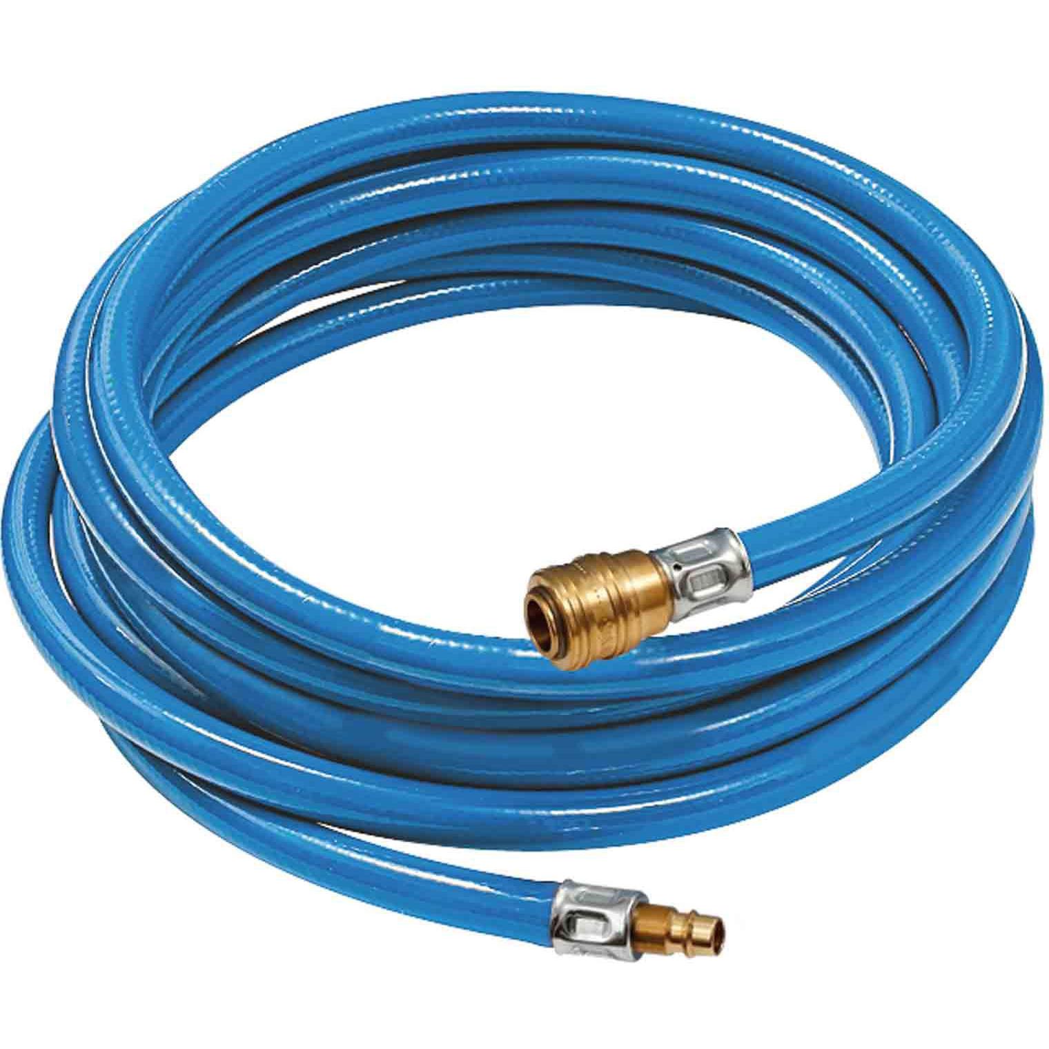Riegler, Pipeline, Weich-PVC-Druckluftschlauch-Set Innen-Ø 9 mm Aussen-Ø 14,5 mm Länge 10 m Schnellverschlusskupplung