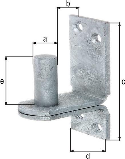 Actual product image GAH Clamp DII on plate 16x28mm hot-dip galvanised (Blocks, 1 pcs.)