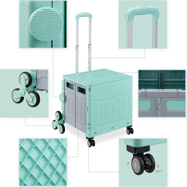 Image du produit Relaxdays Chariot de courses