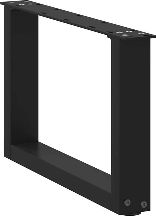 Immagine prodotto vidaXL Gambe del tavolino a U 2 pezzi nero 50x(30-31) cm gamba del tavolo in acciaio