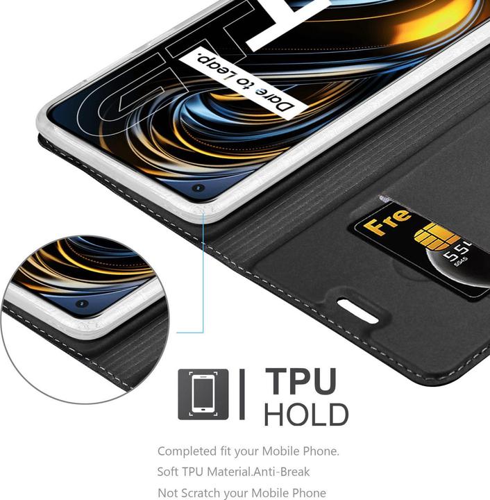 Actual product image Cadorabo Classy Book Case for Realme GT / GT Neo 2T / Q3 PRO (Realme GT Neo 2T, Realme Q3 Pro 5G)