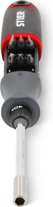 Actual product image Stier Screwdriver with bit magazine, 13-piece