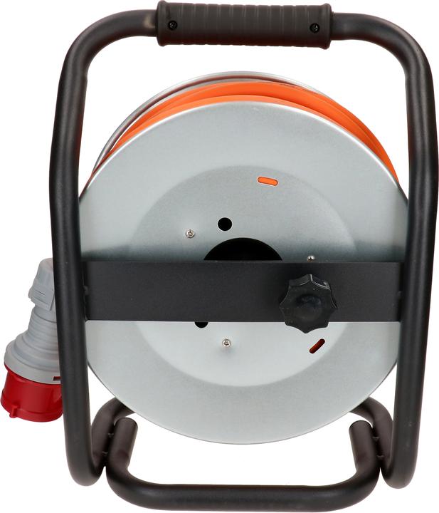 Immagine prodotto Max Hauri maxReel avvolgicavo in acciaio IP44 2x CEE16-5, 1x tipo 25 (25 m, 2.50 mm².)