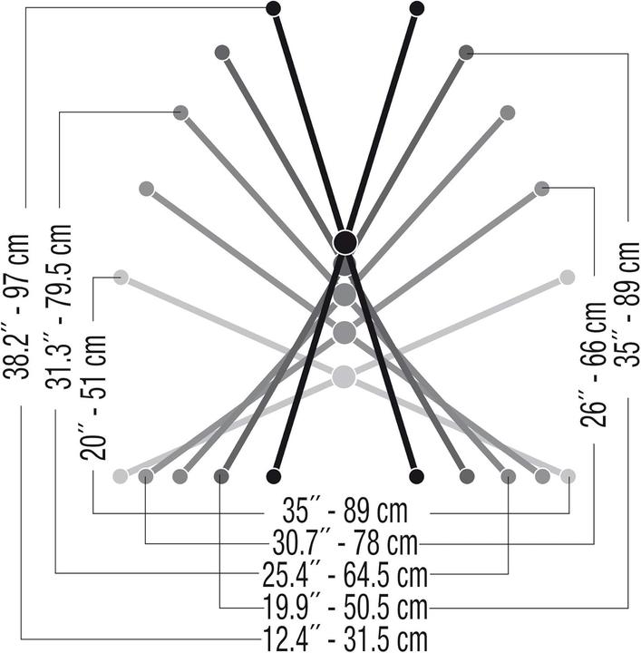 Actual product image Quik Lok Quiklok Adjustable Height Stand for Monitors