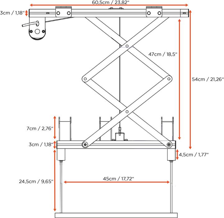 Produktbild Celexon Expert PL400 HC Plus - Elektrolift für Projektor (Decke)