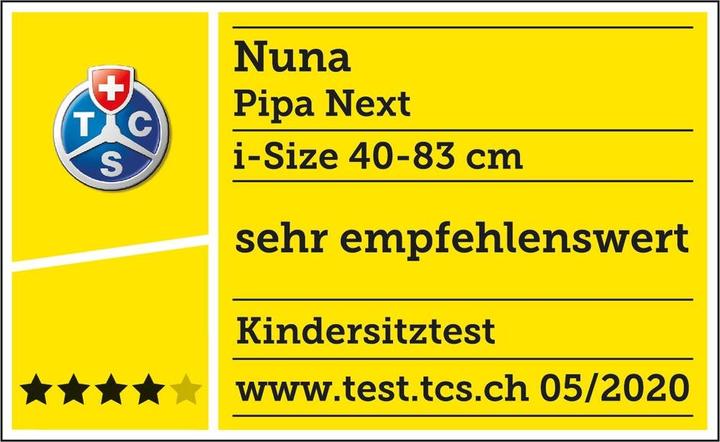 Label énergétique Nuna Pipa Next (Coque auto, Norme ECE R129/i-Size)