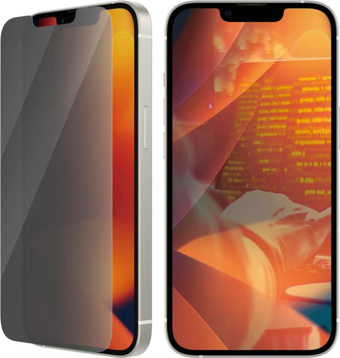 Productafbeelding PanzerGlass Screen Prot. Privacy Classic Fit iP 6.1 Inch 2022 (1 Stuk, Apple iPhone 14, Apple iPhone 13 Pro, Apple iPhone 13)