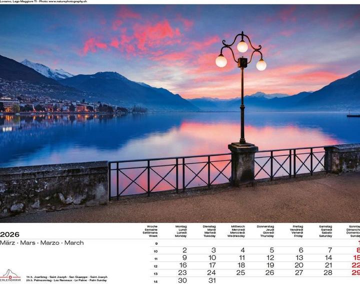 Produktbild Swiss Panorama 2026 (40 x 31 cm)