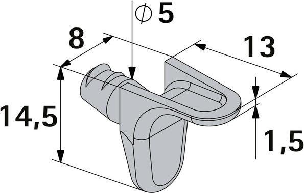 Image du produit Hettich Supports d'étagères (20 pcs)