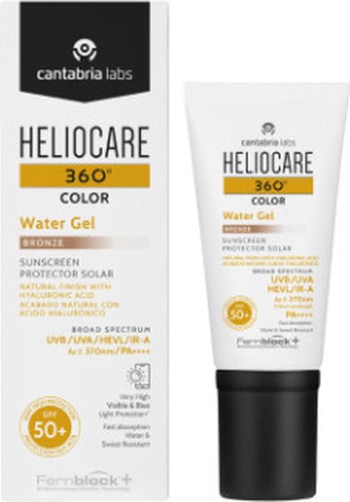 Heliocare Wasser Gel 360ao Farbe Bronze Spf50 50ml (Sonnengel, SPF 50+, 50 ml)