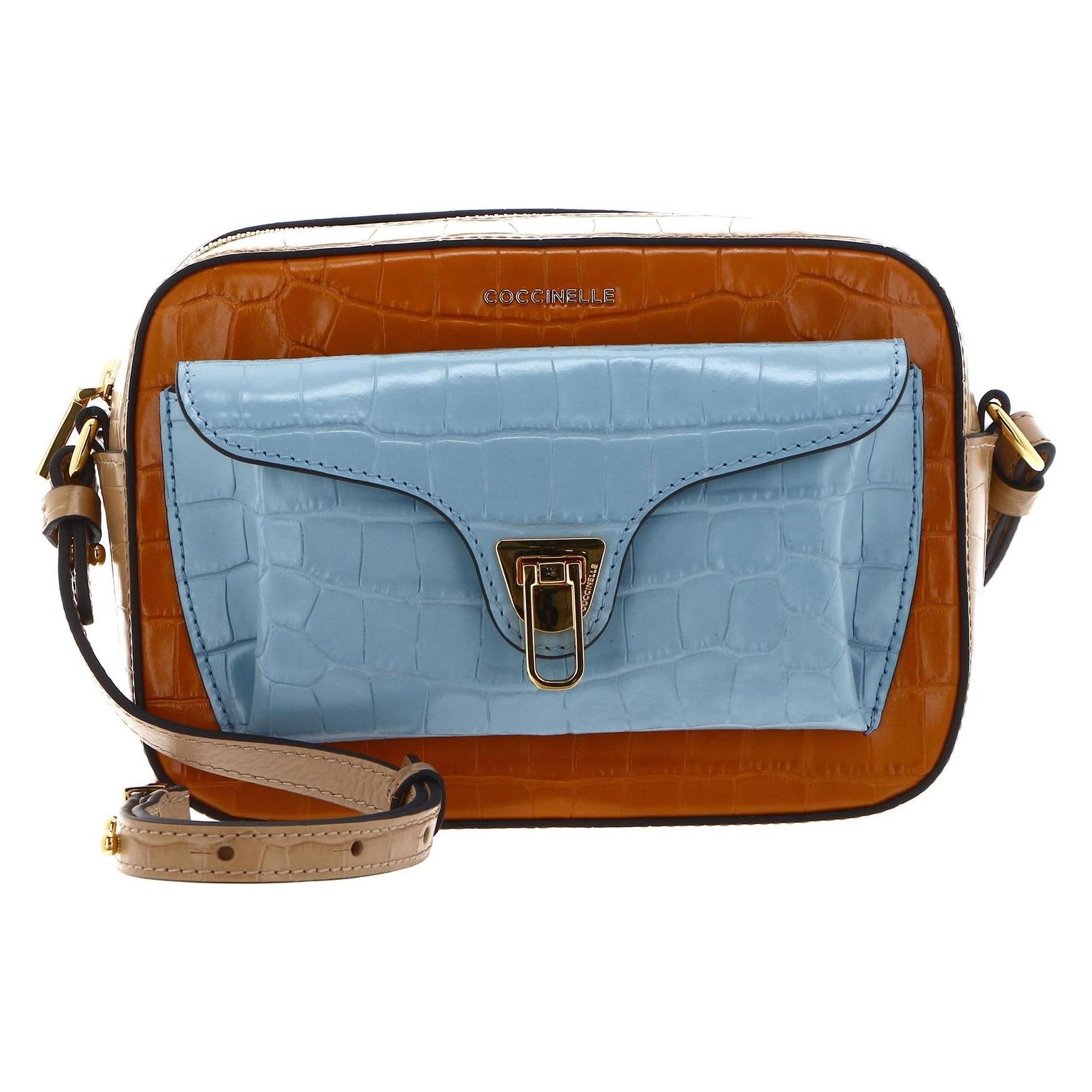 Coccinelle, Damen, Handtasche, Beat Croco Crossover Bag, Mehrfarbig