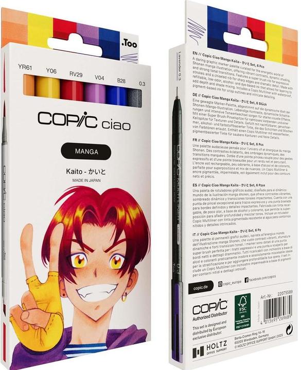 Actual product image Copic Ciao Manga (6x)