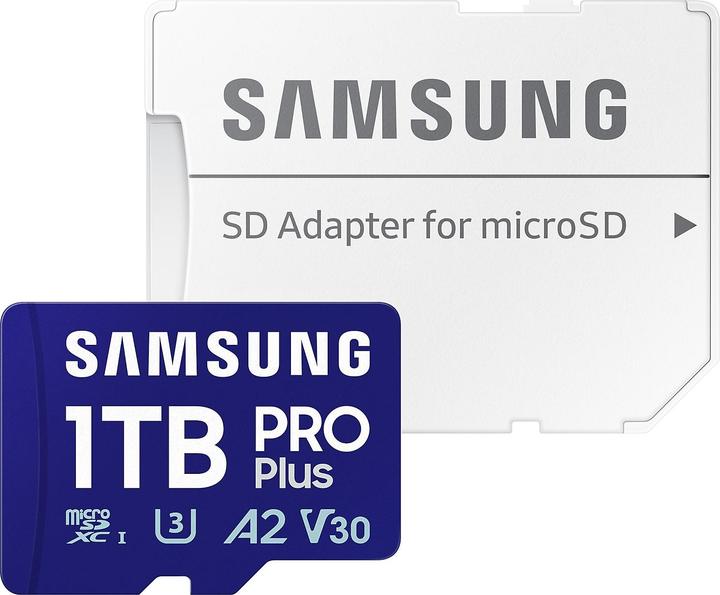 Actual product image Samsung PRO Plus (1000 GB, microSDXC, U3, UHS-I)
