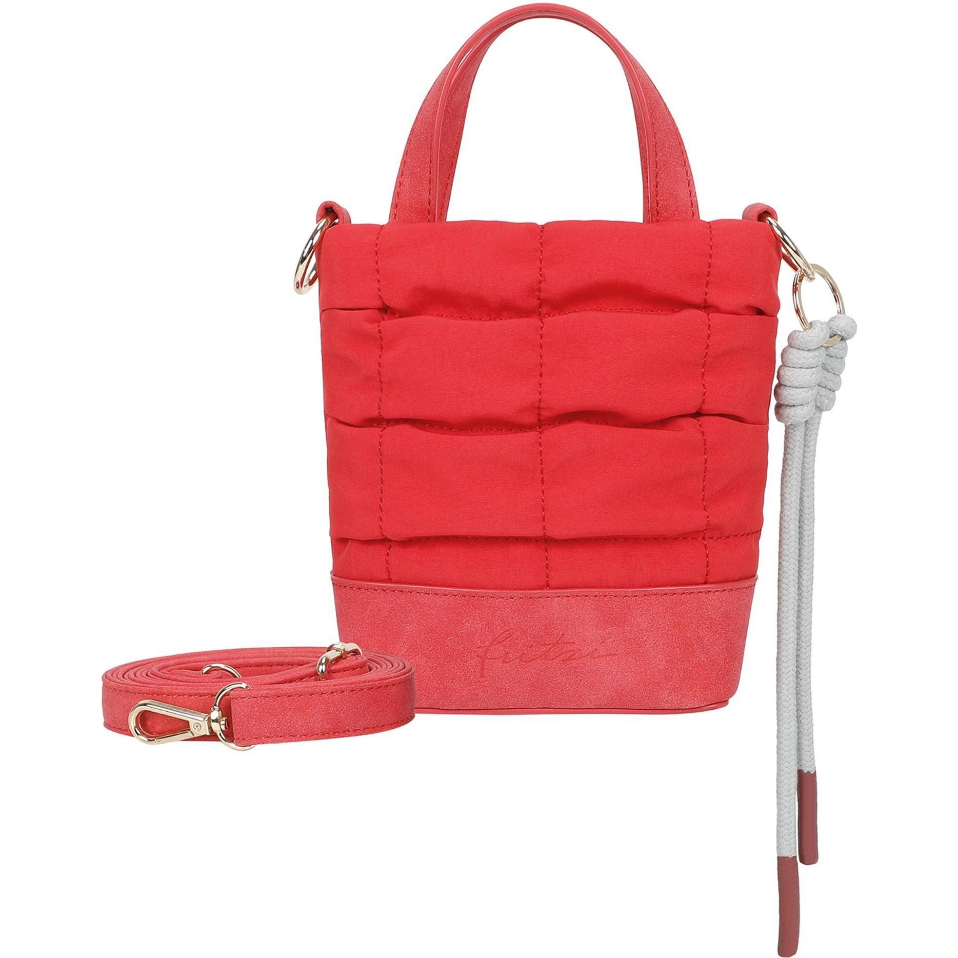 Fritzi aus Preußen, Handtasche, Brigitte x fritzi Mini Toty limited Bubble Mini Bag Handtasche 13 cm, Rot