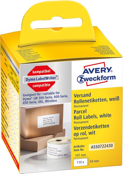 Actual product image Avery Roll labels