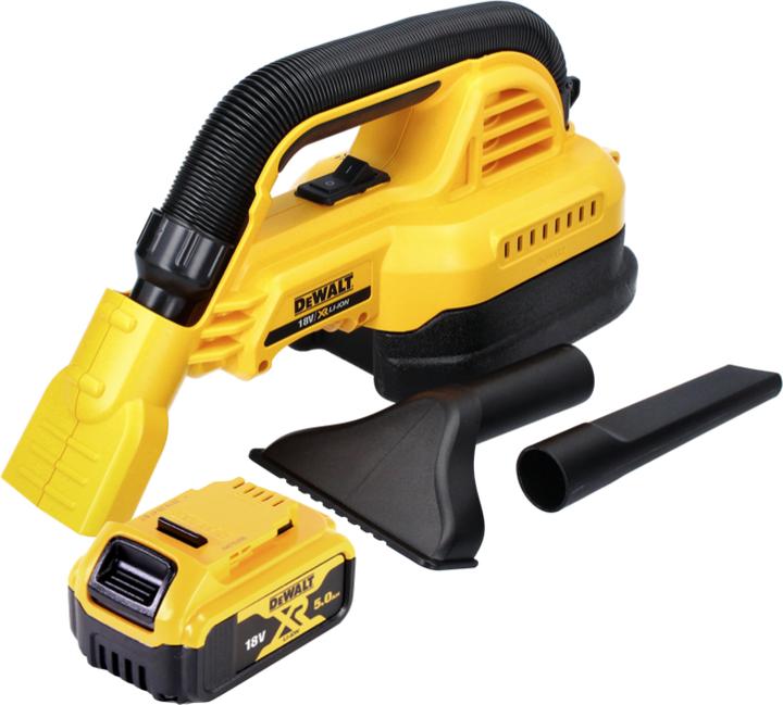Actual product image DeWalt DCV 517 Battery-powered hand hoover 18 V 1.9 L + 1x battery 5.0 Ah - without charger (Wet dry vacuum cleaner)