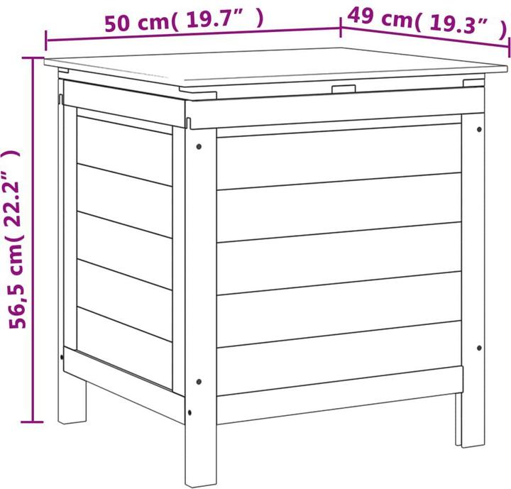 Actual product image vidaXL Gartentruhe