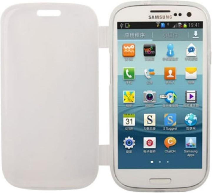Produktbild König Design Handyhülle Flip Quer für Handy Samsung Galaxy S3 Transparent (Samsung Galaxy S3)