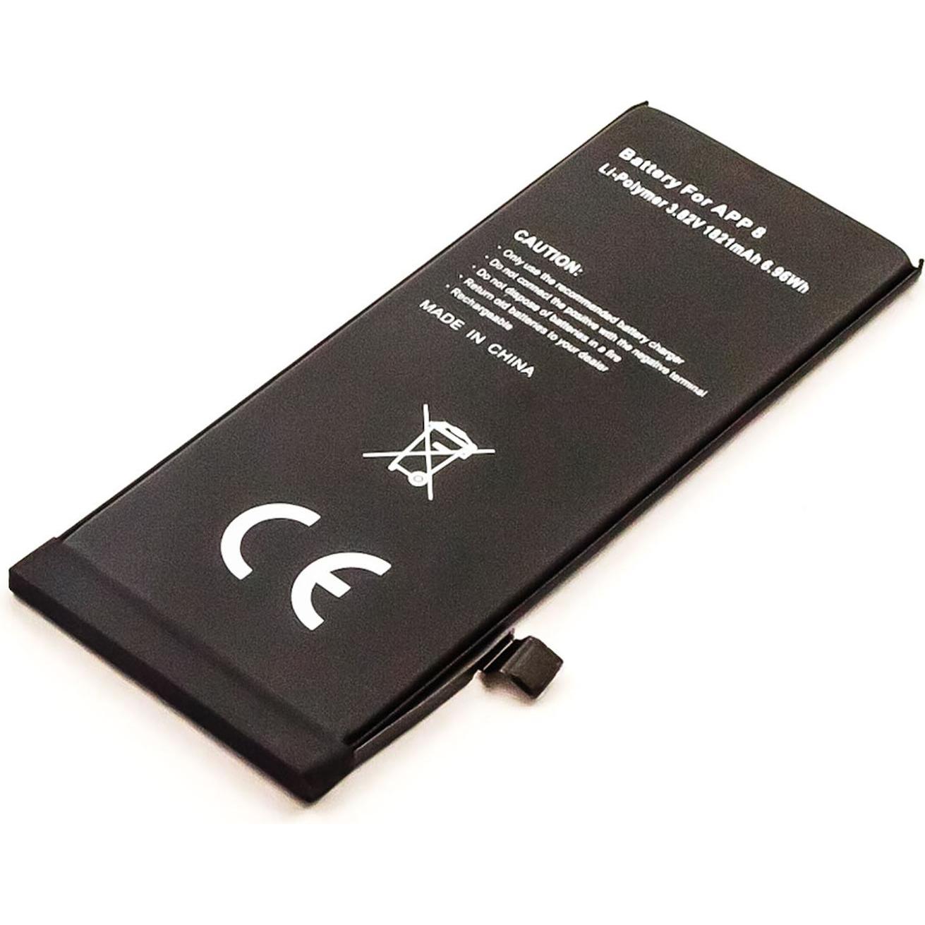 AGI 100435 - Akku - Apple - Apple iPhone 8 - Schwarz - Lithium Polymer (LiPo) - 1820, Smartphone Akku