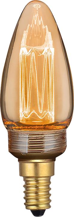 Luxula Lampada a filamento LED, candela vintage, E14, 2,3W, 65lm, 1800K (E14, 65 lm, 1 x)