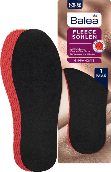 Produktbild dm Balea Fleecesohlen Grösse 42/43, 1 Paar