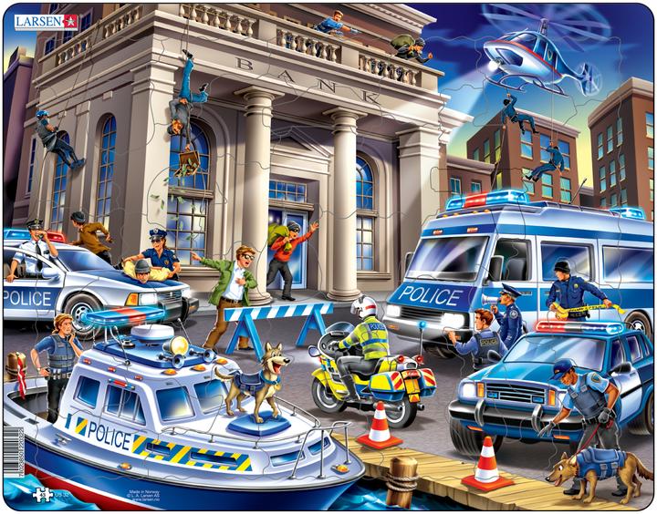 Larsen Maxi LA-US32 Vormpuzzel 43 st Cartoons (43 onderdelen)