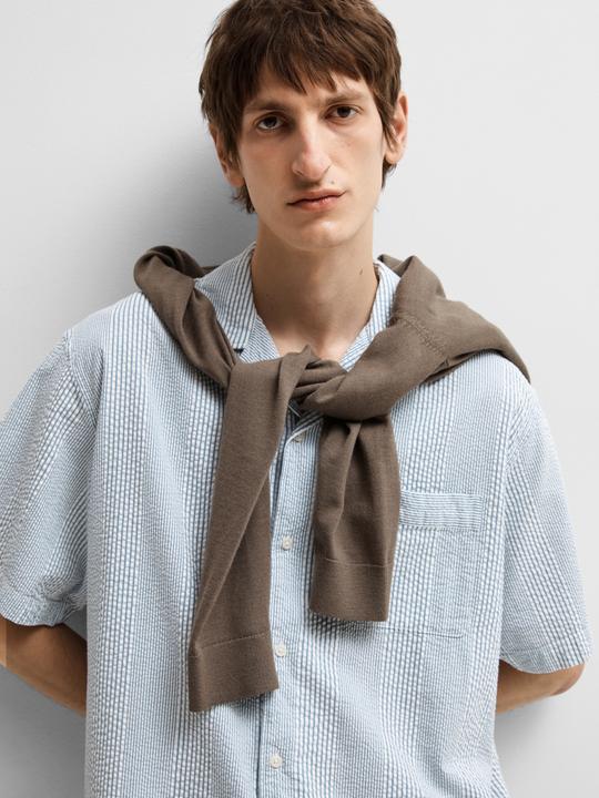 Produktbild Selected Seersucker Kurzarmhemd (S)