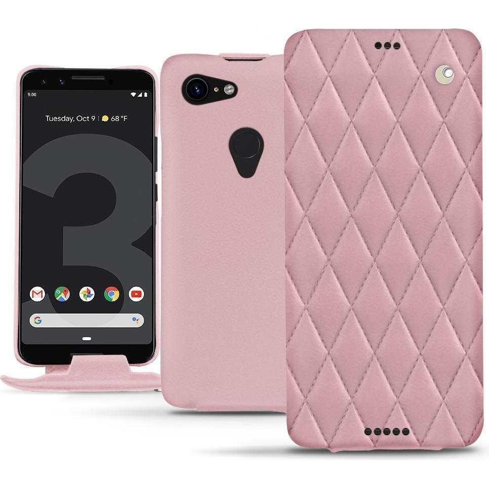Noreve Lederschutzhülle vertikal (Google Pixel 3 XL), Smartphone Hülle, Rosa