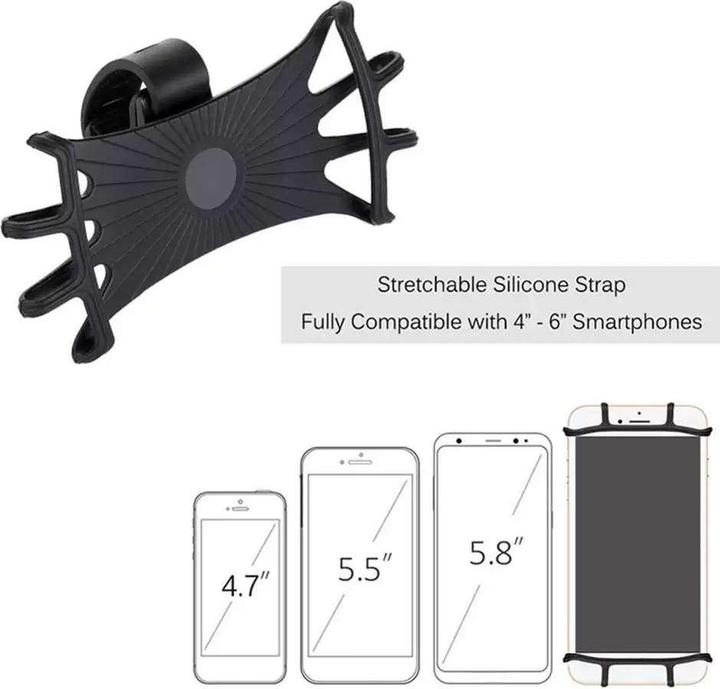 Produktbild PhoneLook Universelle und elastische Smartphone Halterung für Lenkrad aus Silikon